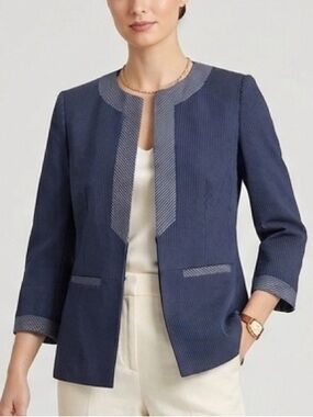 Brooks Brothers Italian Fabric Lanificio Campore Corded Pinstripe Blazer 4